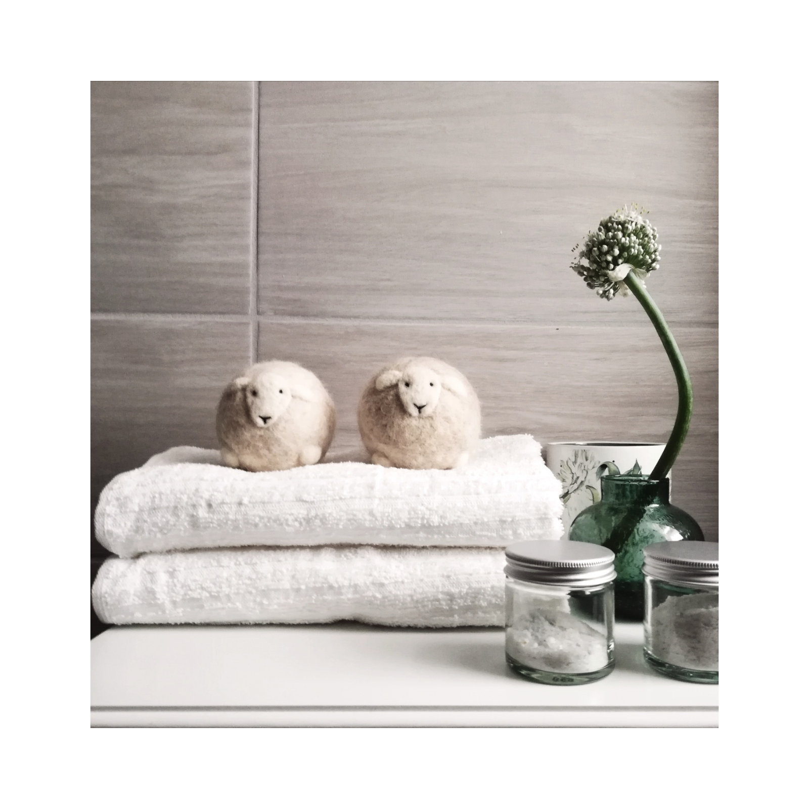 Gyapjú szárítólabda - világos