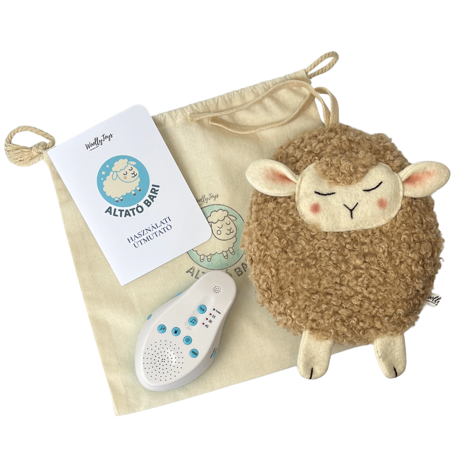 Altató Bari - az okos altató eszköz - sötét gyapjú