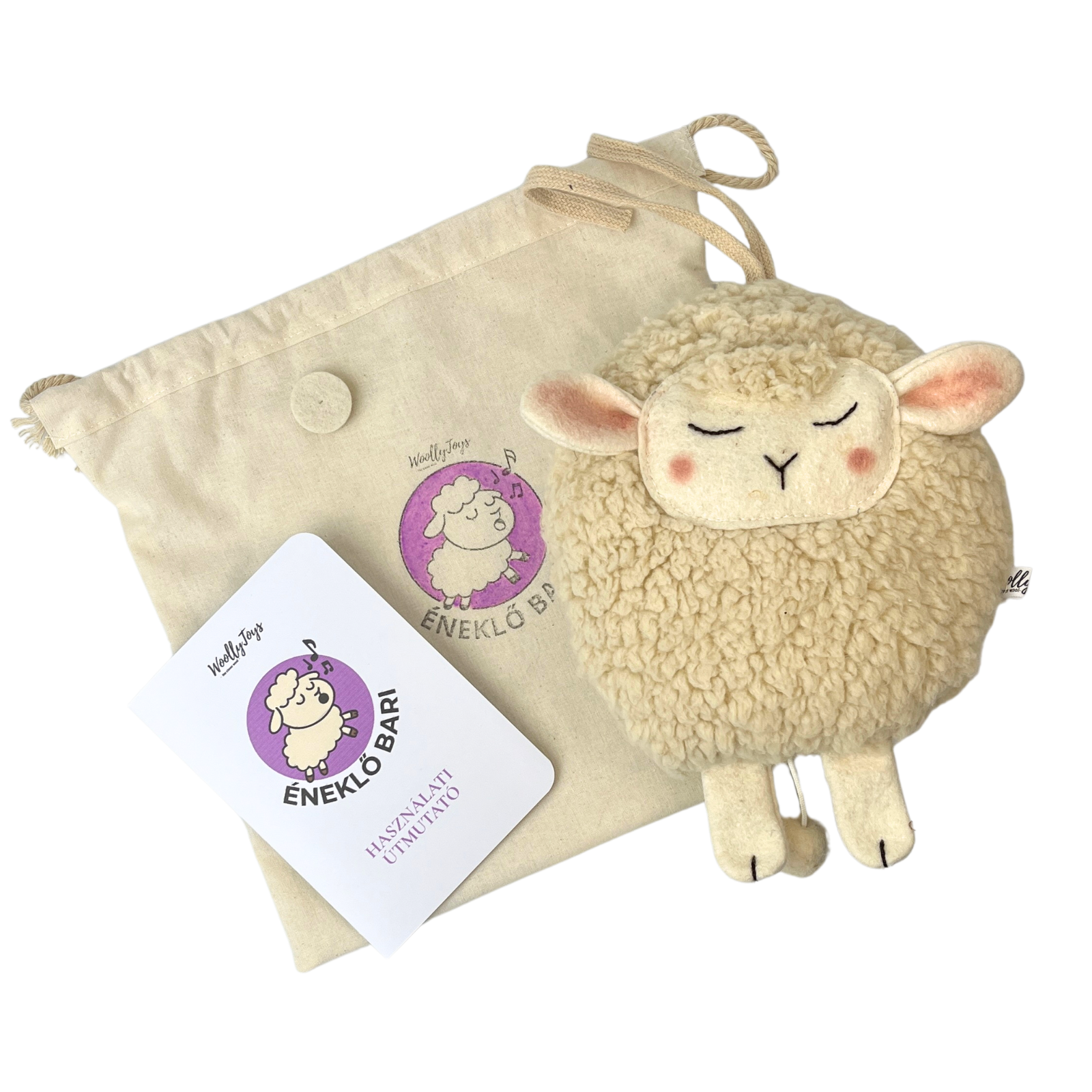 Éneklő Bari - a zenélő altatójáték - világos szőrme