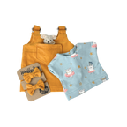 Felhő - Okkersárga ruhában választott pólóban