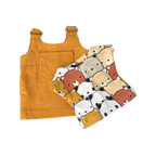 Felhő - Okkersárga ruhában választott pólóban