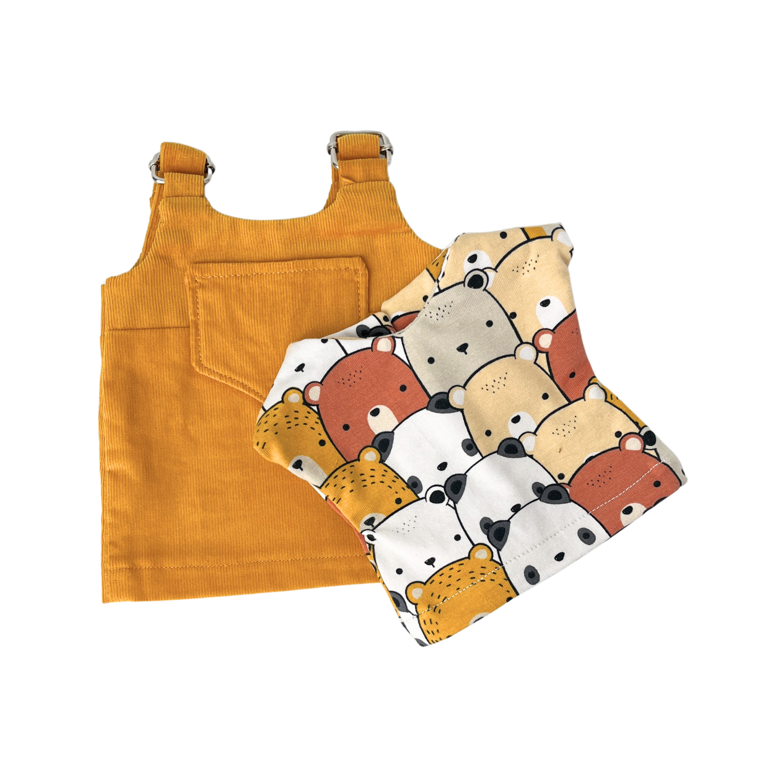 Felhő - Okkersárga ruhában választott pólóban