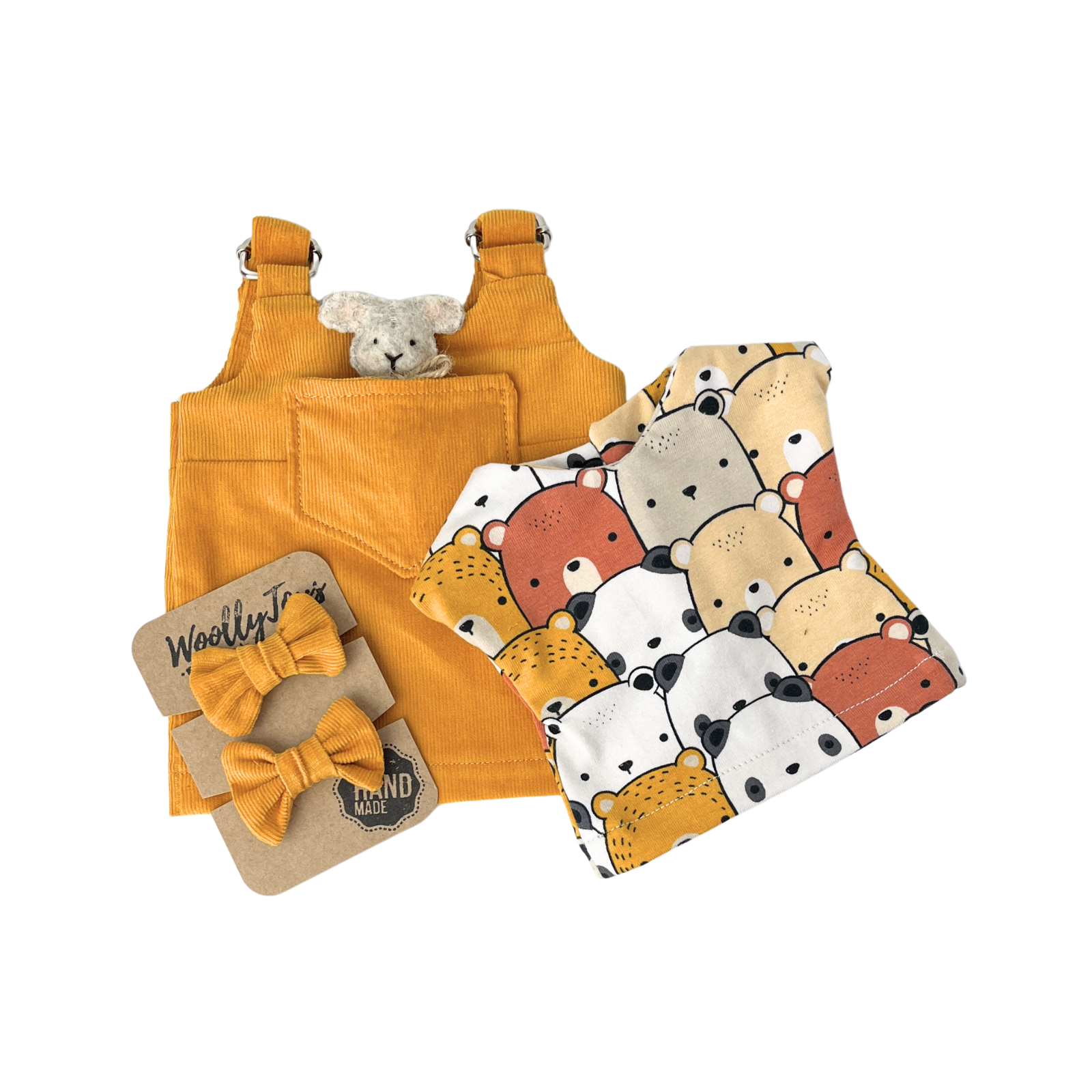 Felhő - Okkersárga ruhában választott pólóban