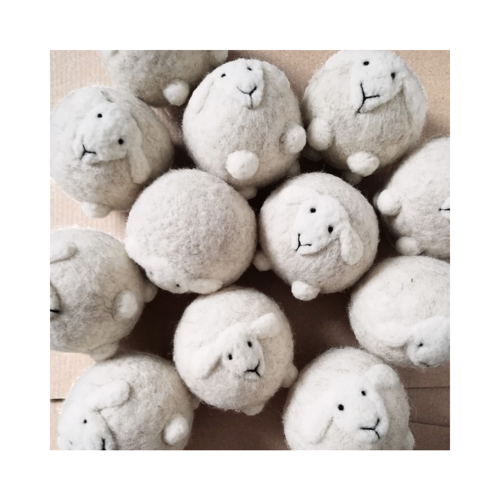 Gyapjú szárítólabda - világos