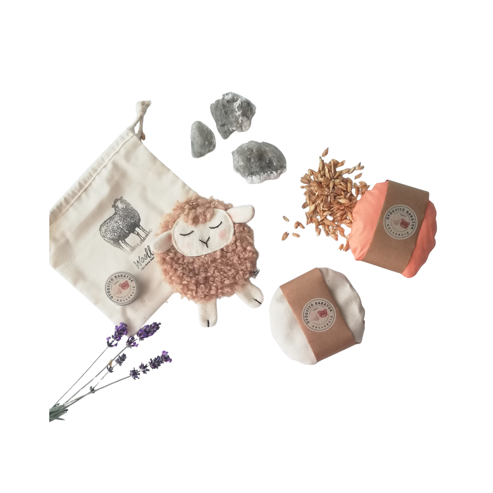 Fülpárna - Bárány sötét szőrme