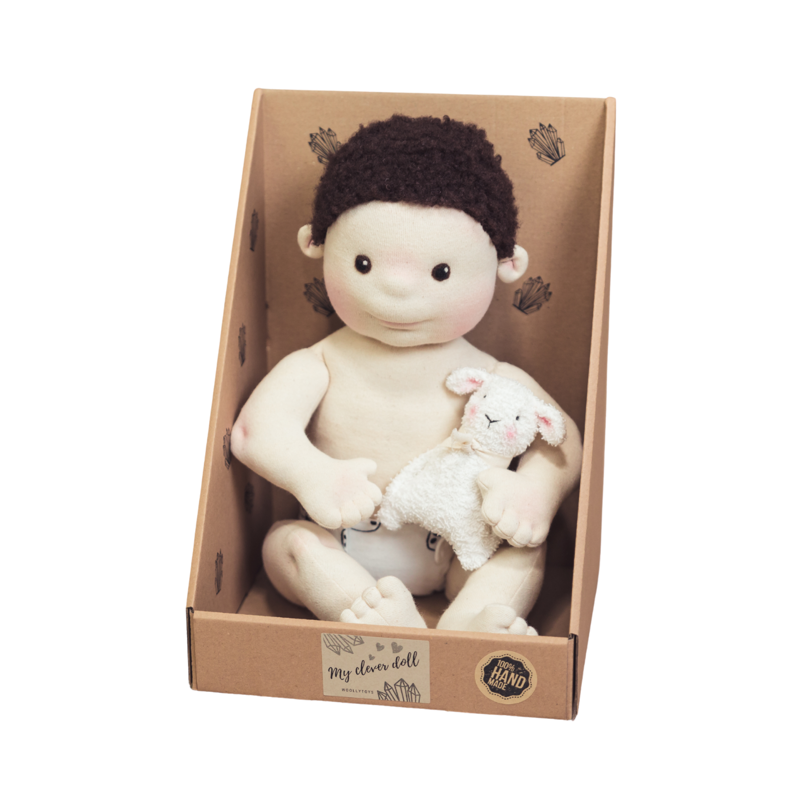 PALINTA - az öltöztethető csecsemő baba - barna haj & barna szem